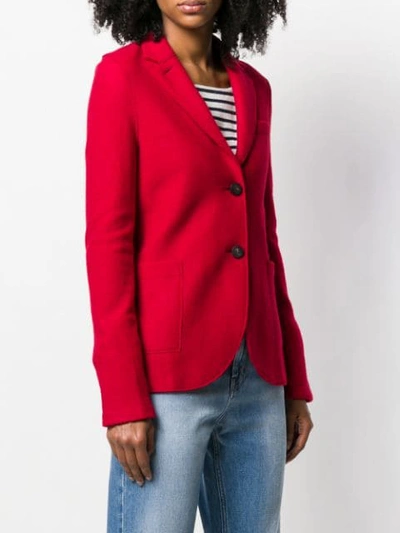 Shop Harris Wharf London Single-breasted Blazer In Red