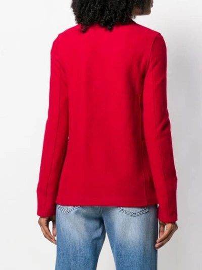 Shop Harris Wharf London Single-breasted Blazer In Red