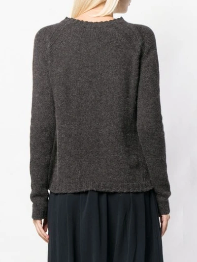 Shop Kristensen Du Nord Knitted Sweater In Grey