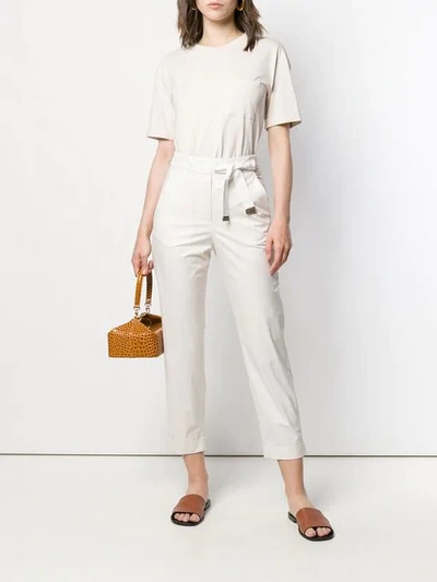 Shop Peserico Simple T-shirt In Neutrals