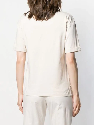 Shop Peserico Simple T-shirt In Neutrals