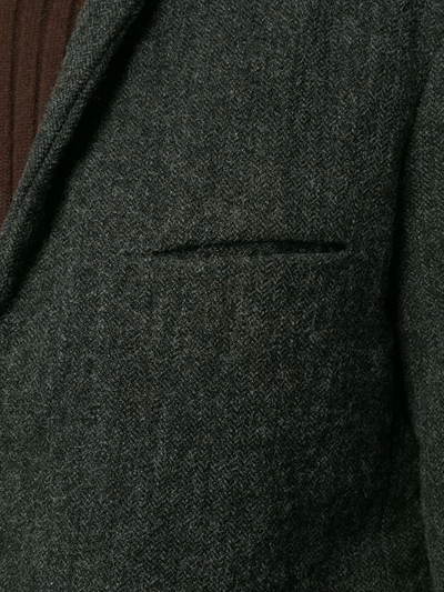 Shop Uma Wang Midi Single Breasted Coat In Grey