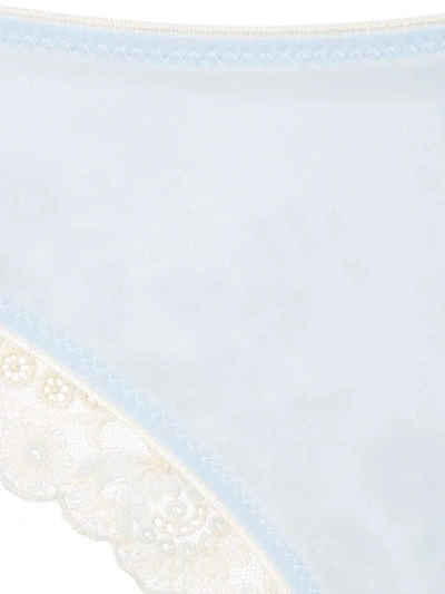 Shop Chite' Lace-embroidered Briefs In White