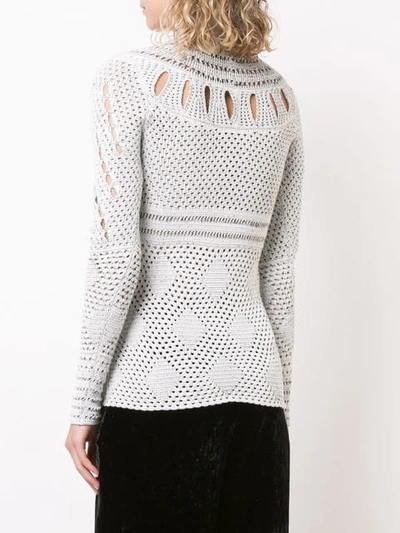 Shop Proenza Schouler Crochet Crew Neck In White