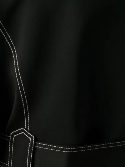Shop Roberto Cavalli Contrast Stitch Jacket In Black