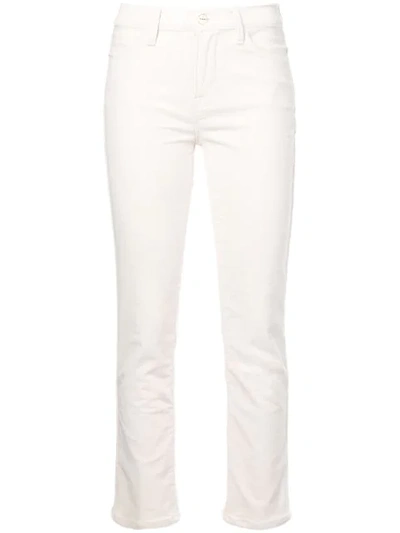 Shop Frame Slim-fit Jeans In White