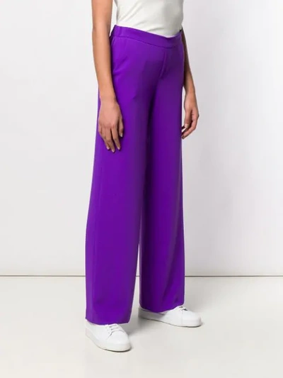 Shop P.a.r.o.s.h Straight Trousers In Purple