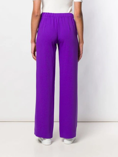 Shop P.a.r.o.s.h Straight Trousers In Purple