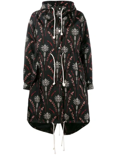 Shop Creatures Of The Wind Parka Mit Print In Black