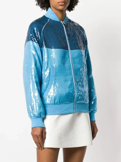 Shop Alberta Ferretti Rainbow Week Jacket In Blue
