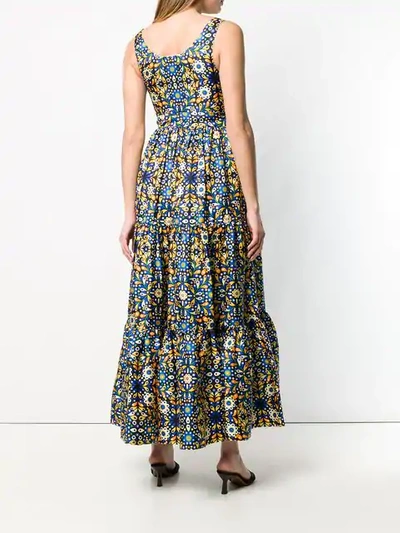 Shop La Doublej Pellican Dinner Dress In Blue