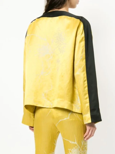 Shop Haider Ackermann 'dianthus' Blouse In Yellow