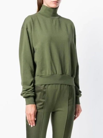 Shop Andrea Ya'aqov Half Neck Jumper - Green