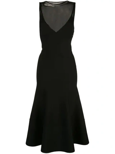 Shop Proenza Schouler Matte Turtleneck Sleeveless Knit Dress In Black