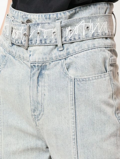 Haculla Cropped High Waisted Jeans In Blue