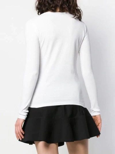 Shop Red Valentino Follow Me Now Top In White