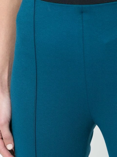 Shop Rosetta Getty Flared Cropped Trousers  In Blue