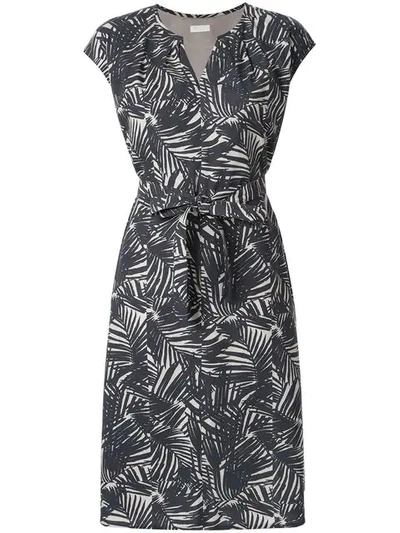 Shop Ballsey Printed Midi Dress - Grey In Gray