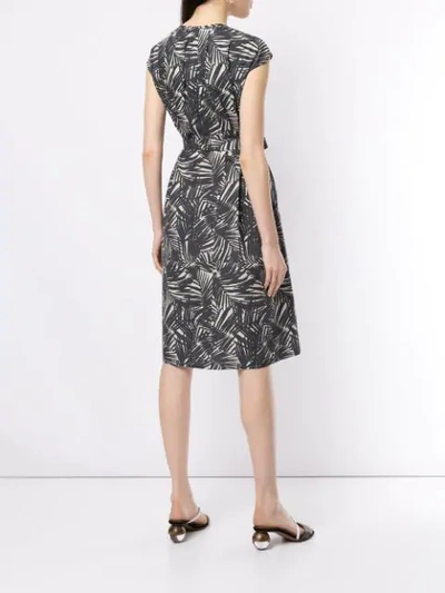 Shop Ballsey Printed Midi Dress - Grey In Gray