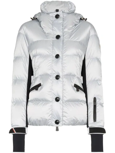 Shop Moncler Antabia 6 Feather Down Padded Jacket In Blue