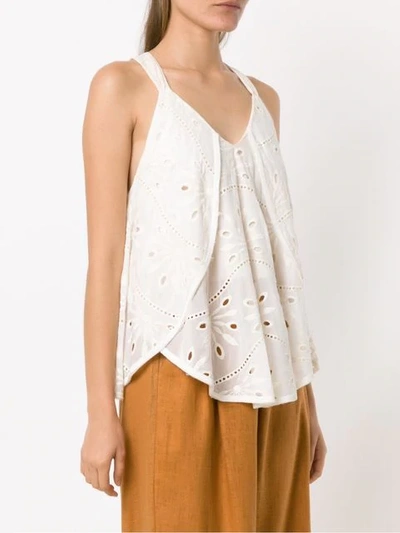 Shop Alcaçuz Ferrovia Top In White