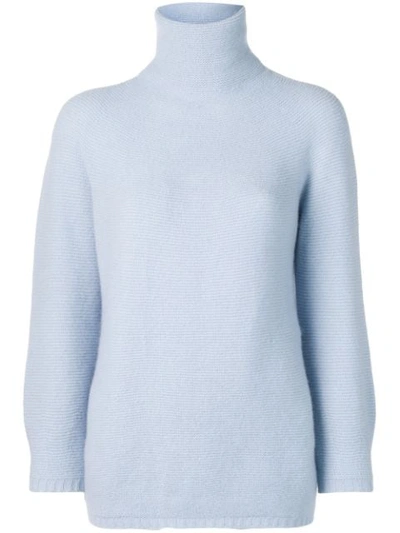 Shop Max Mara Gestrickter Pullover In Blue