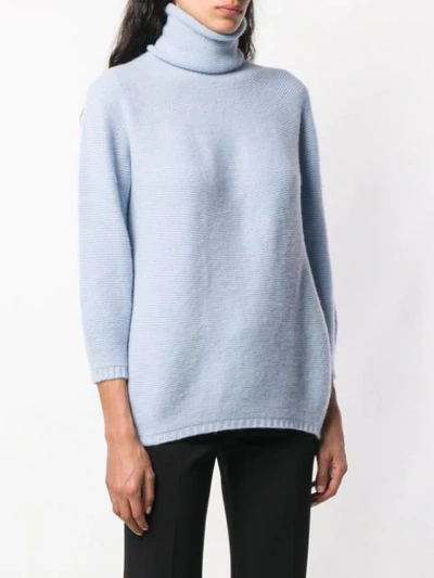 Shop Max Mara Gestrickter Pullover In Blue