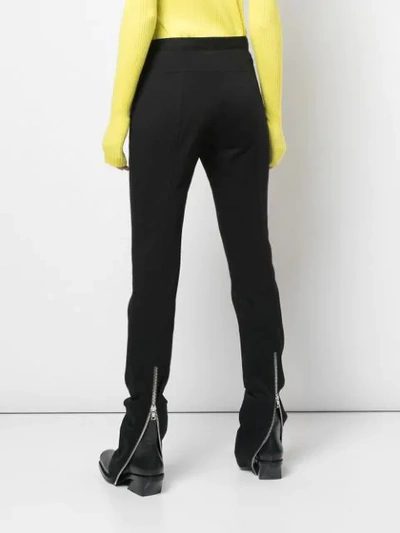 Shop Proenza Schouler Skinny Zip-cuff Trousers In Black