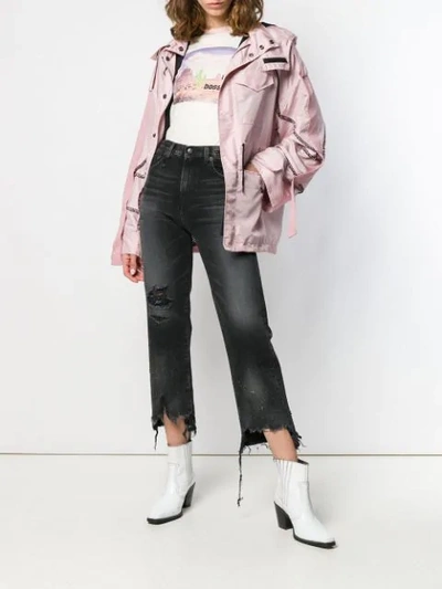 Shop As65 Multi-pocket Jacket In Pink