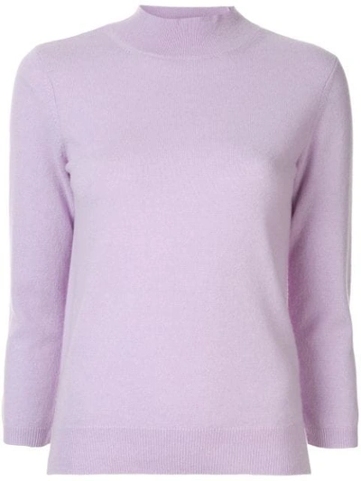 Shop Anteprima Pullover Mit Rollkragen - Lila In Purple