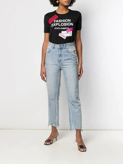 Shop Dolce & Gabbana Fashion Explosion T-shirt In Black