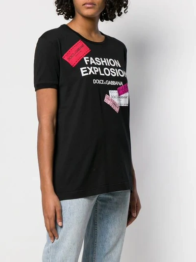 Shop Dolce & Gabbana Fashion Explosion T-shirt In Black