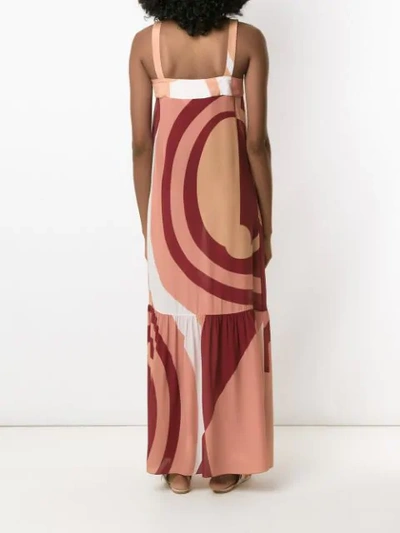 Shop Adriana Degreas Maxikleid Mit Print - Mehrfarbig In Multicolour