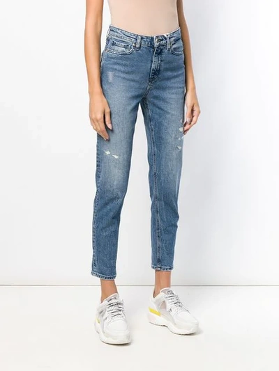 Shop Tommy Hilfiger Tommy Icons Mom Jeans In Blue