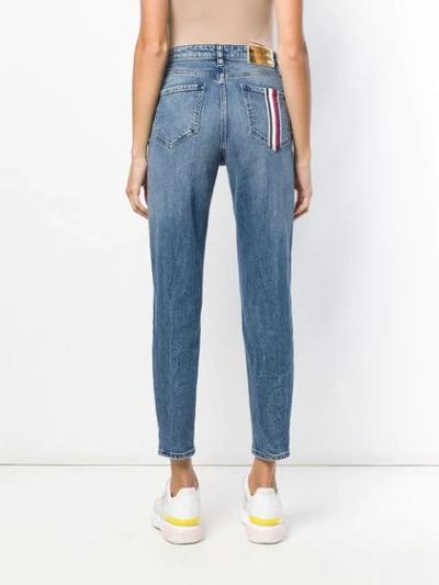 Shop Tommy Hilfiger Tommy Icons Mom Jeans In Blue