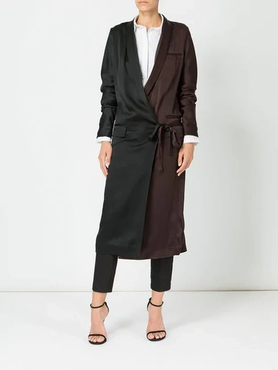 Shop Haider Ackermann Kuiper Wrap Dress In Black