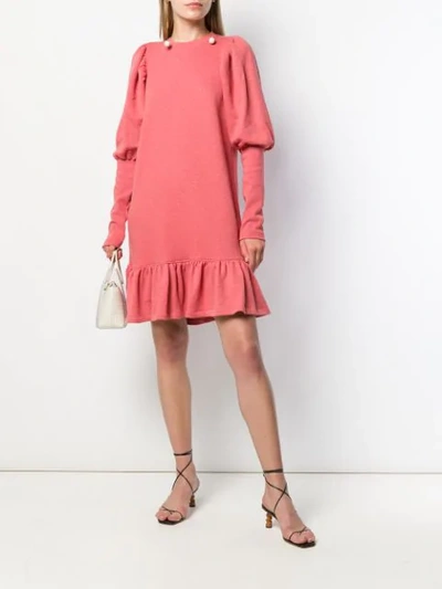 Shop Ulla Johnson Ruffled Shift Dress In Pink