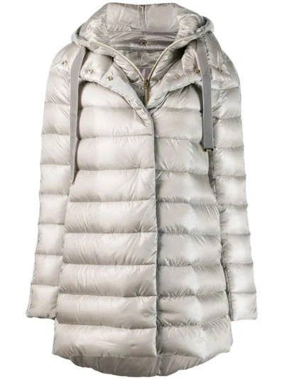 Shop Herno Quilted Puffer Jacket In 9408 Grey