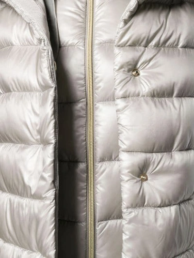 Shop Herno Quilted Puffer Jacket In 9408 Grey
