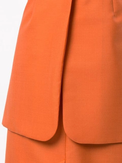 Shop Irene Pencil Skirt In Orange