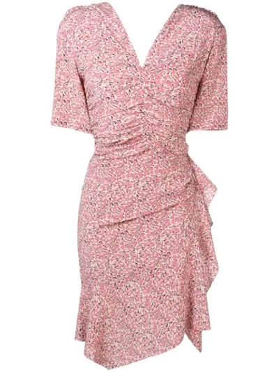 Shop Isabel Marant Arodie Print Dress In Pink