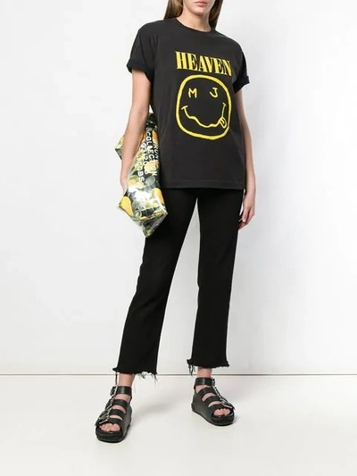 Shop Marc Jacobs Heaven Graphic Print T-shirt In Black