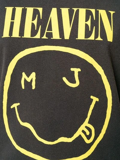 Shop Marc Jacobs Heaven Graphic Print T-shirt In Black