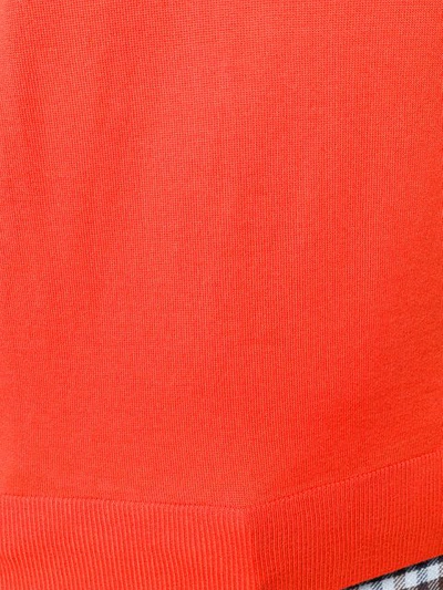 Shop Jil Sander Shortsleeved Knit Jumper In Orange