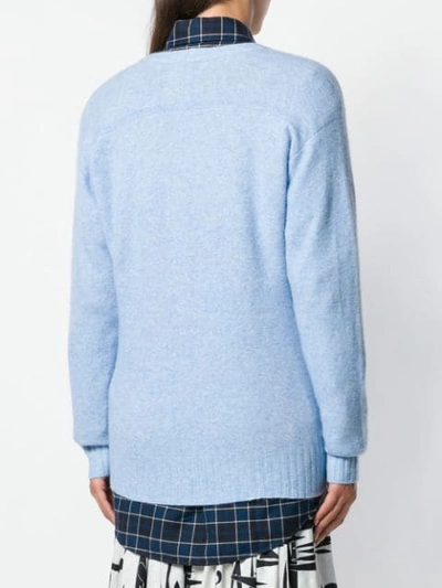 Shop 3.1 Phillip Lim / フィリップ リム Scoop Neck Knitted Sweater In Blue