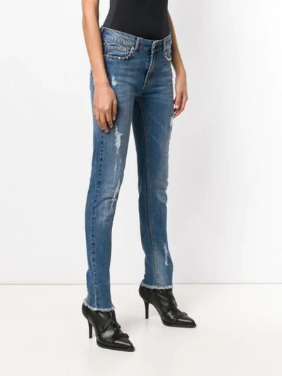 Shop Zadig & Voltaire Distressed Skinny Jeans In Blue