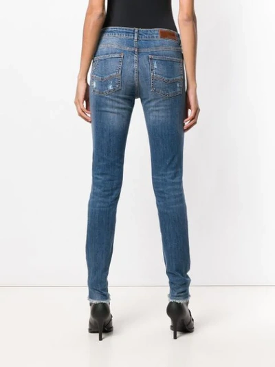 Shop Zadig & Voltaire Distressed Skinny Jeans In Blue