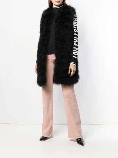 Shop Red Valentino Oversized Gilet In Black