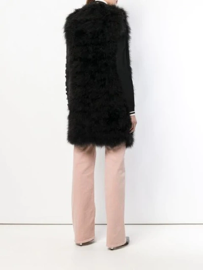 Shop Red Valentino Oversized Gilet In Black