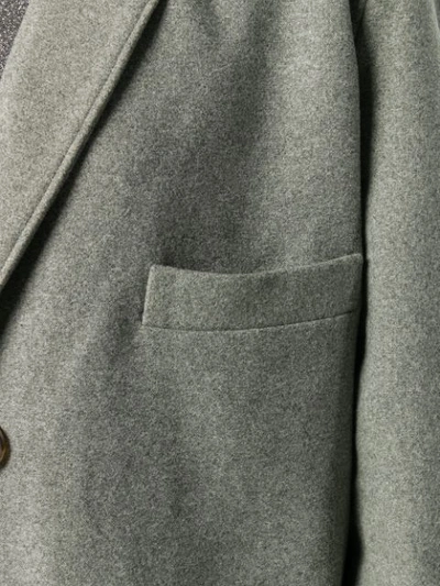 Shop 6397 Single-breasted Coat - Grey